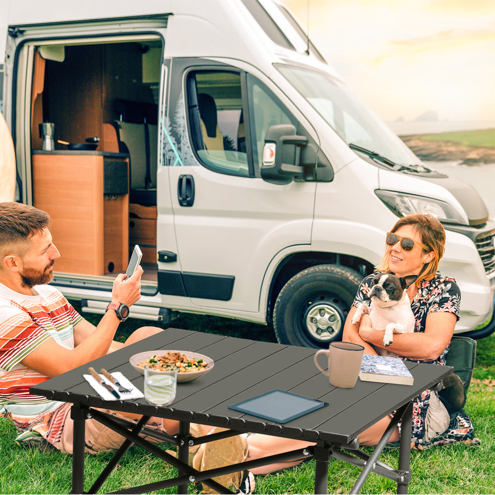 Square Portable Carbon Steel Camping Table