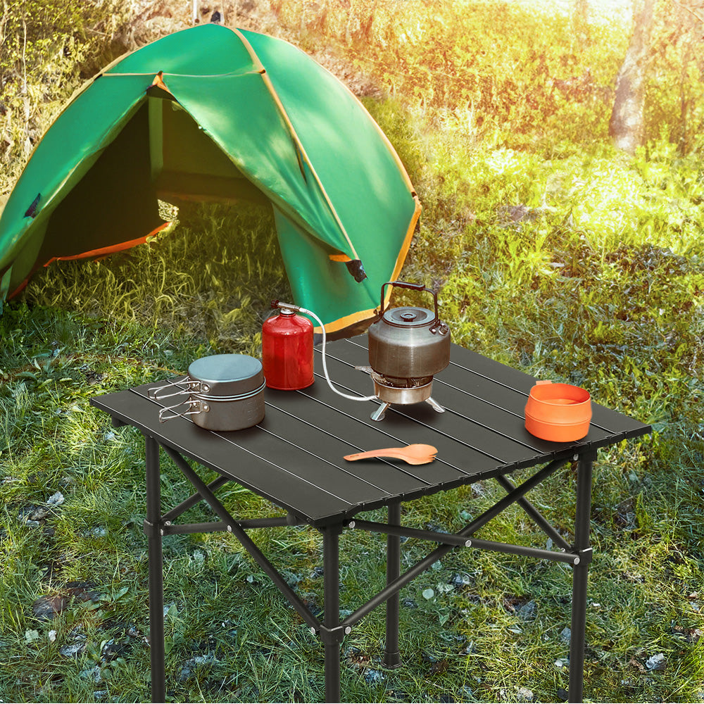 Square Portable Carbon Steel Camping Table
