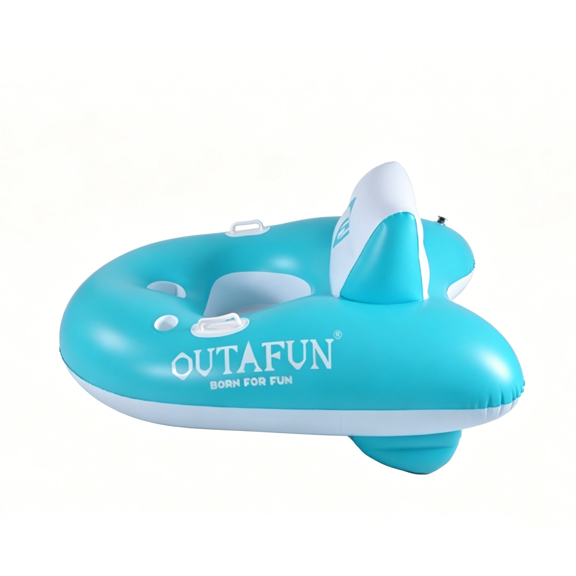 New electric single-person inflatable water float propeller, automatic propulsion, and rotatable swimming ring.